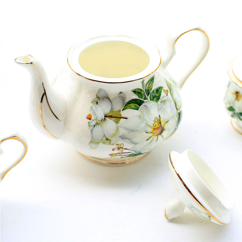 English Camelia Porcelain Coffee-Tea Pot