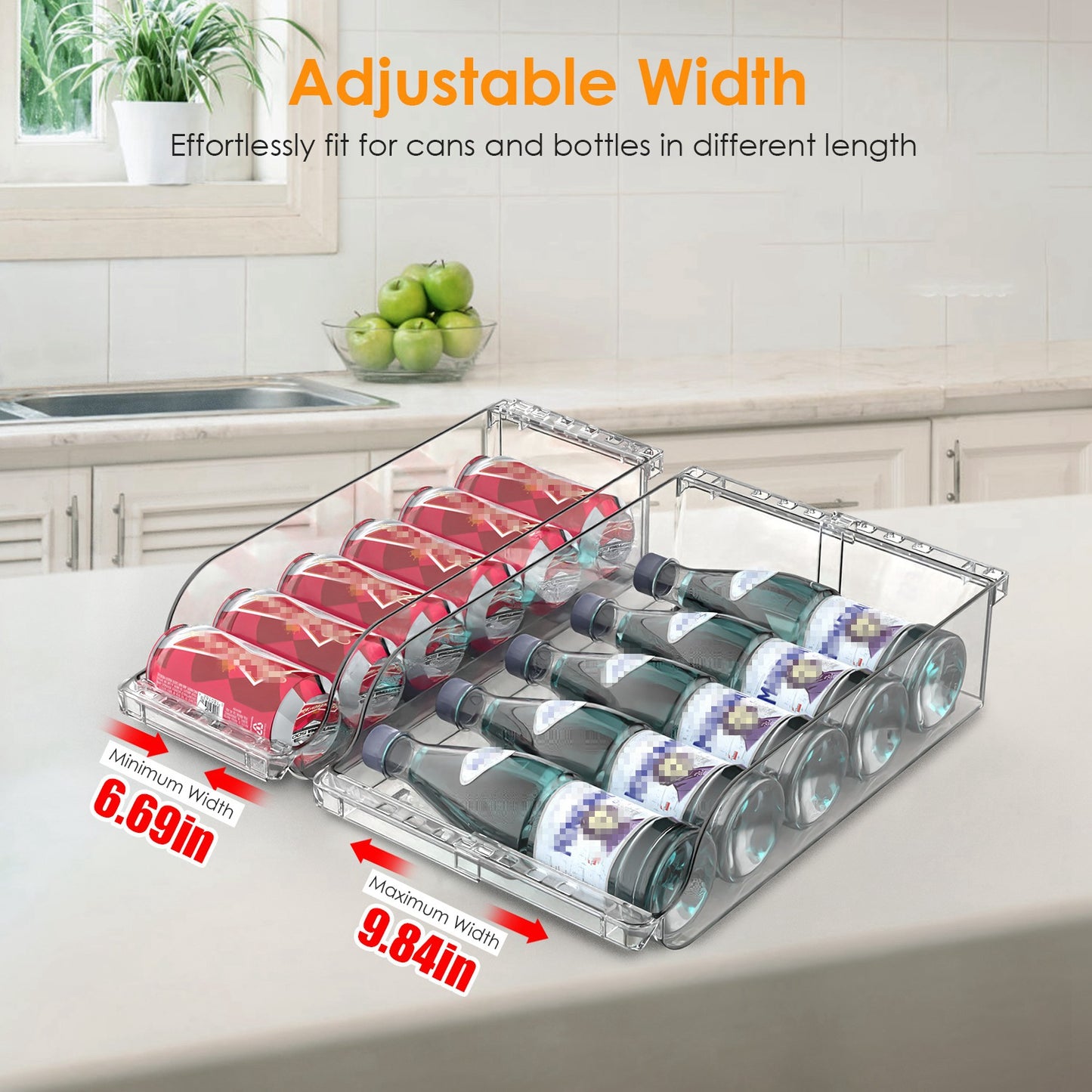 REFRIGERATOR ORGANIZATION-Soda Can Organizers-4Pcs