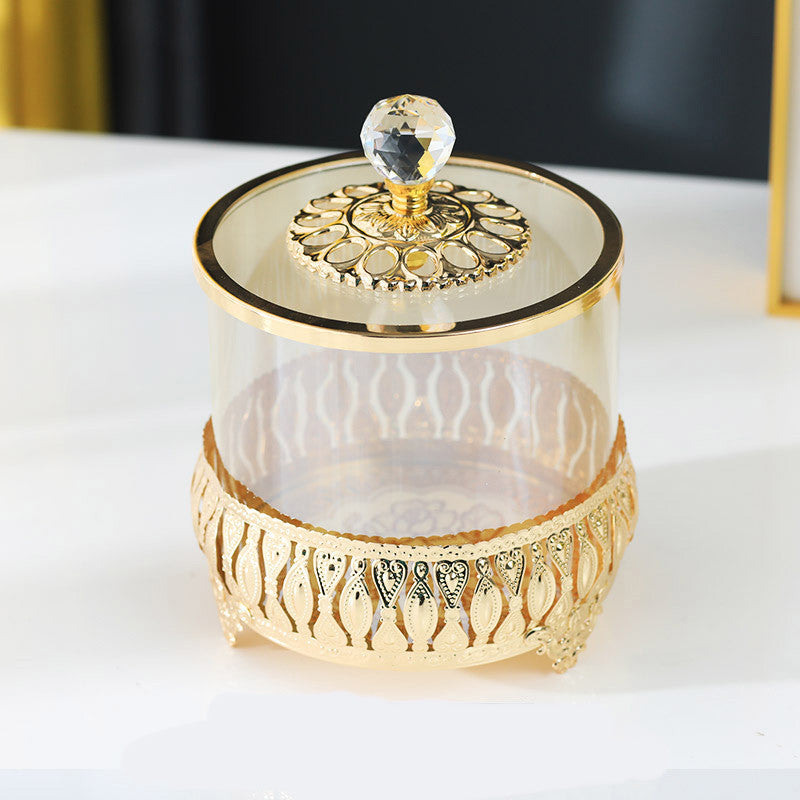 Gold Embellished Glass Jars