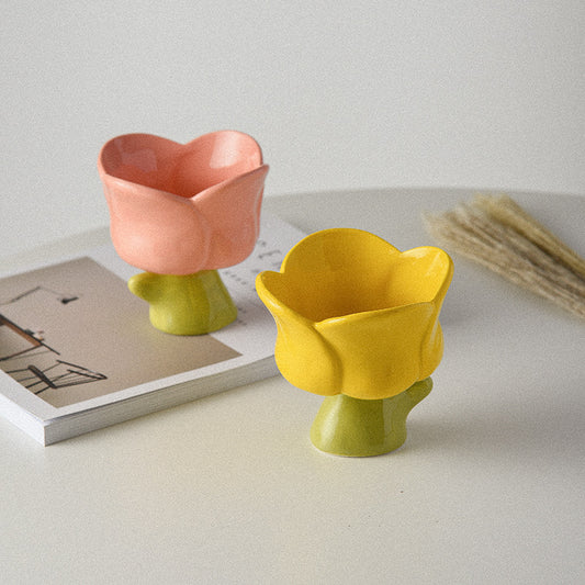 Flower Shaped Cup in Bright Spring Colors