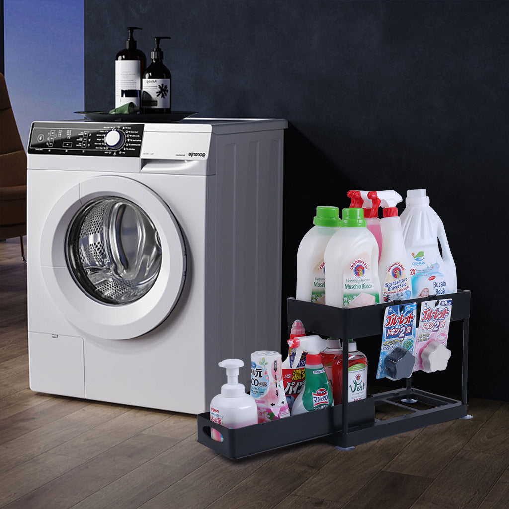 2-Tier Pullout Under Sink, Under Counter Storage Rack