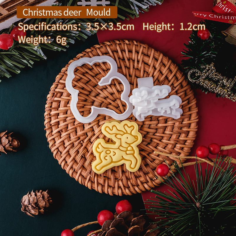 Embossed Christmas Cookie Molds