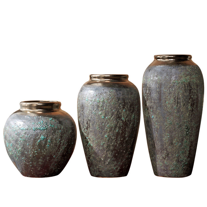 Vase Chinese Bronze Minimalist Stoneware