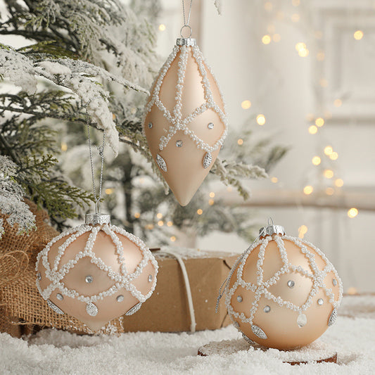 Christmas Tree: Gold Embellished Ornaments