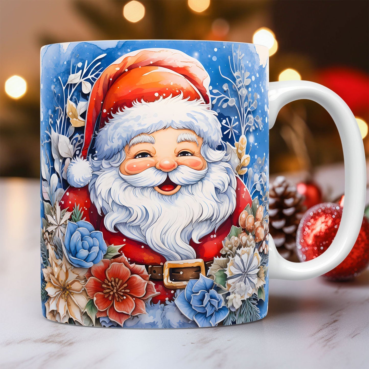 Christmas: 3D Relief Santa Mug