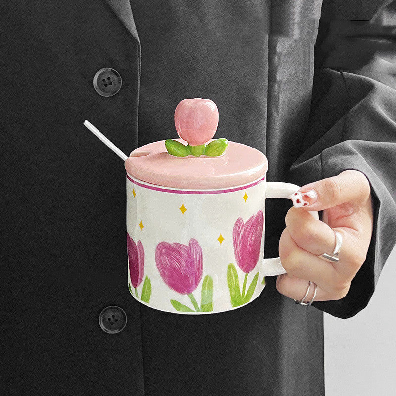 Jumbo Ceramic Tulip Mug