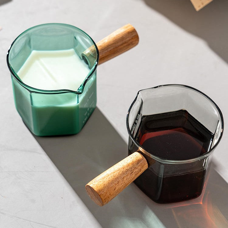 Hexagonal Glass Measuring Cup