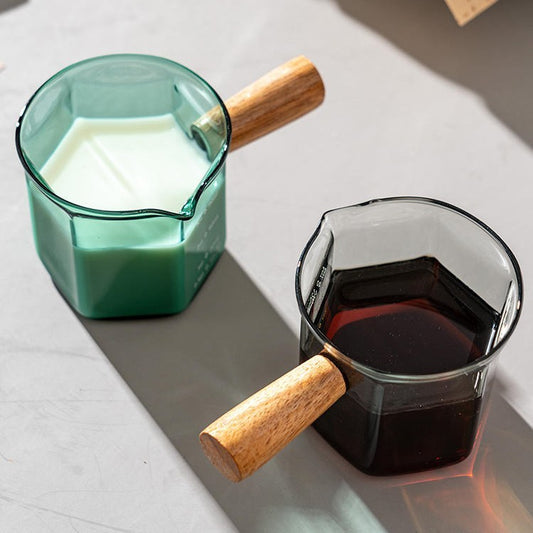 Hexagonal Glass Measuring Cup