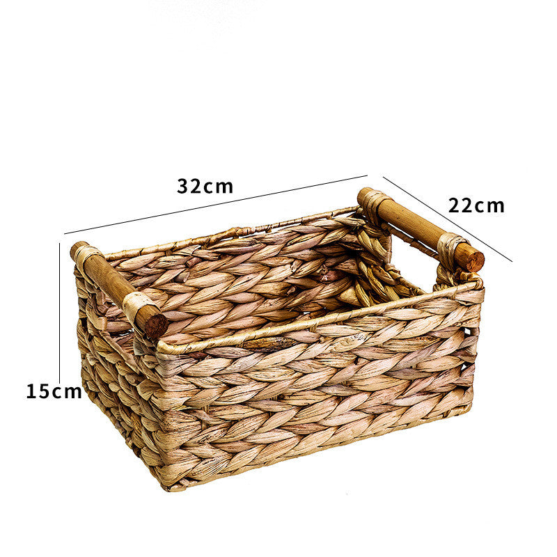 Rattan Storage Basket Organizer