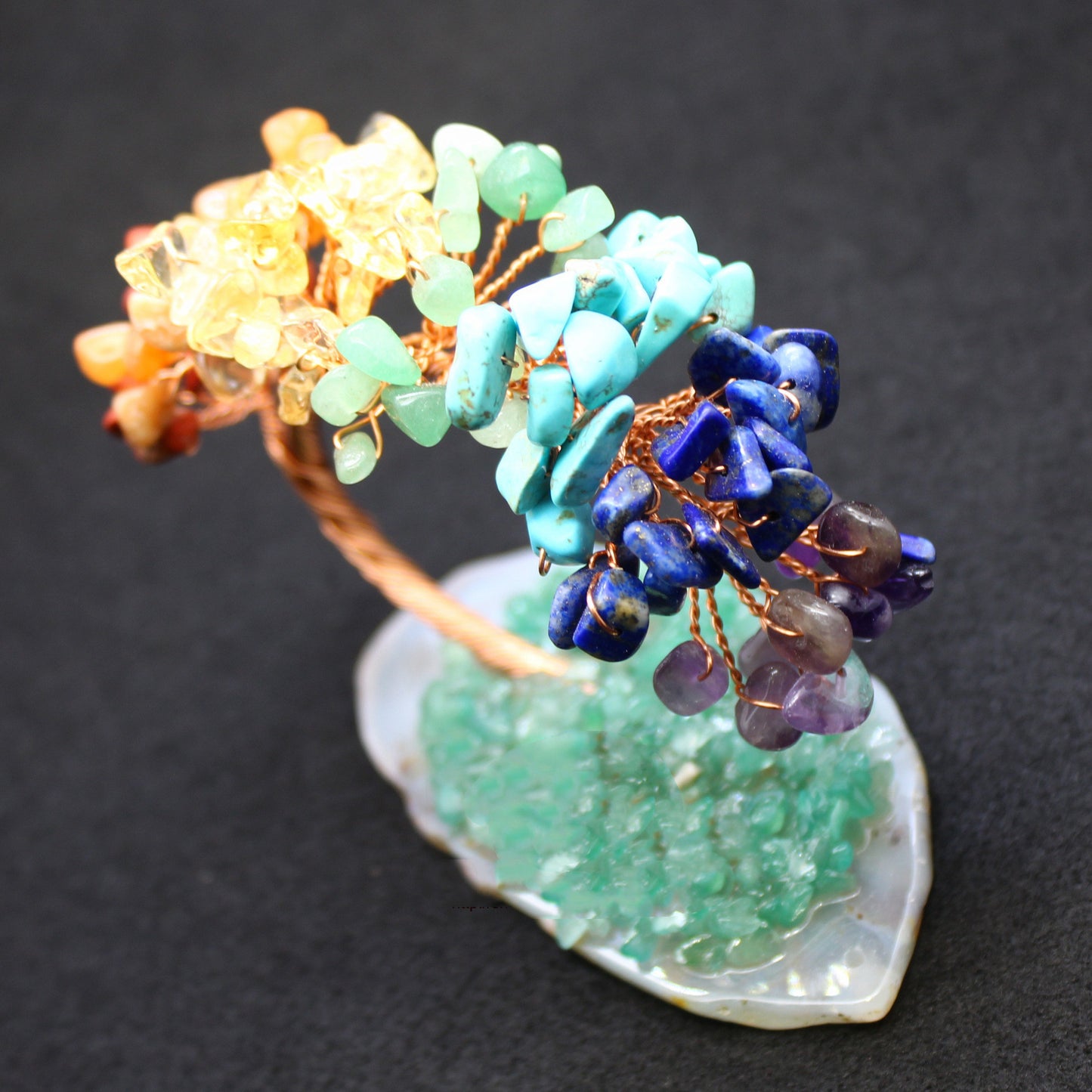 Miniature Crystal & Wire Ornamental Tree