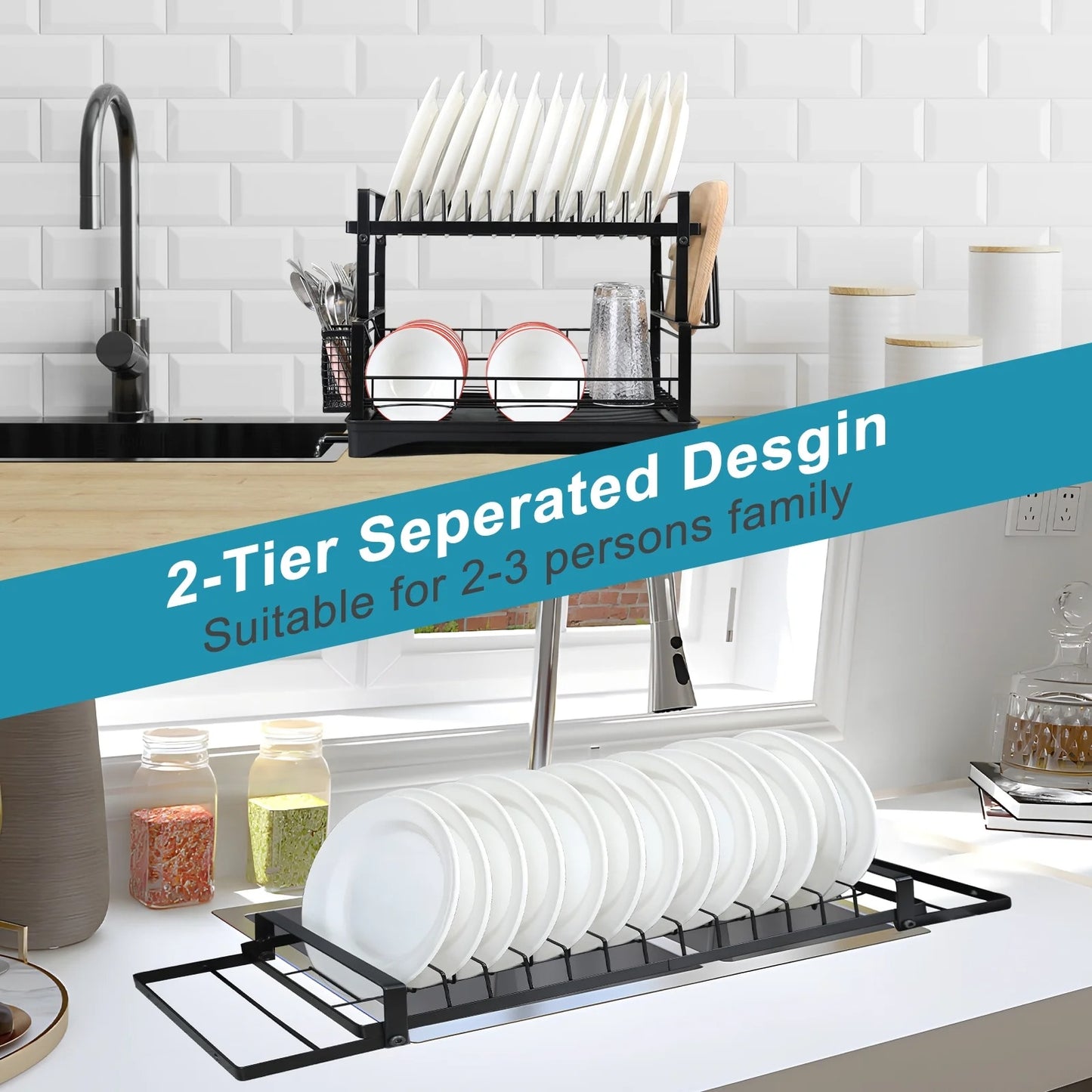 8 Tier Pot And Pan Organizer For Kitchen Counter or Cabinet