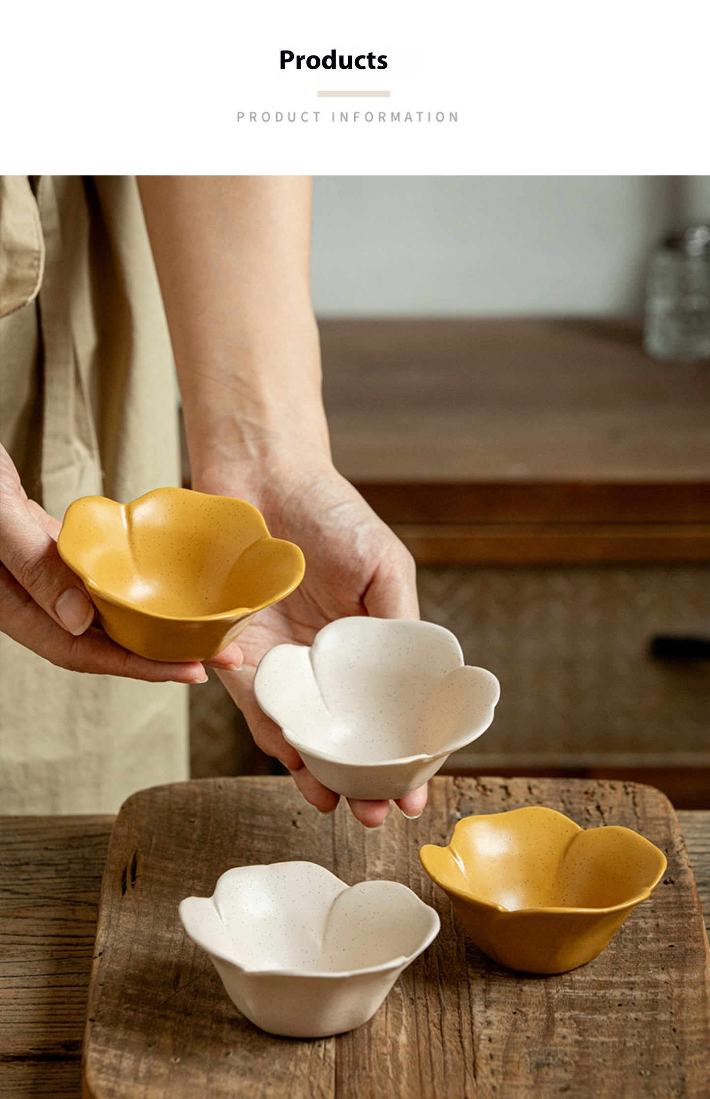 Tableware: Ceramic Flower Petals Bowl