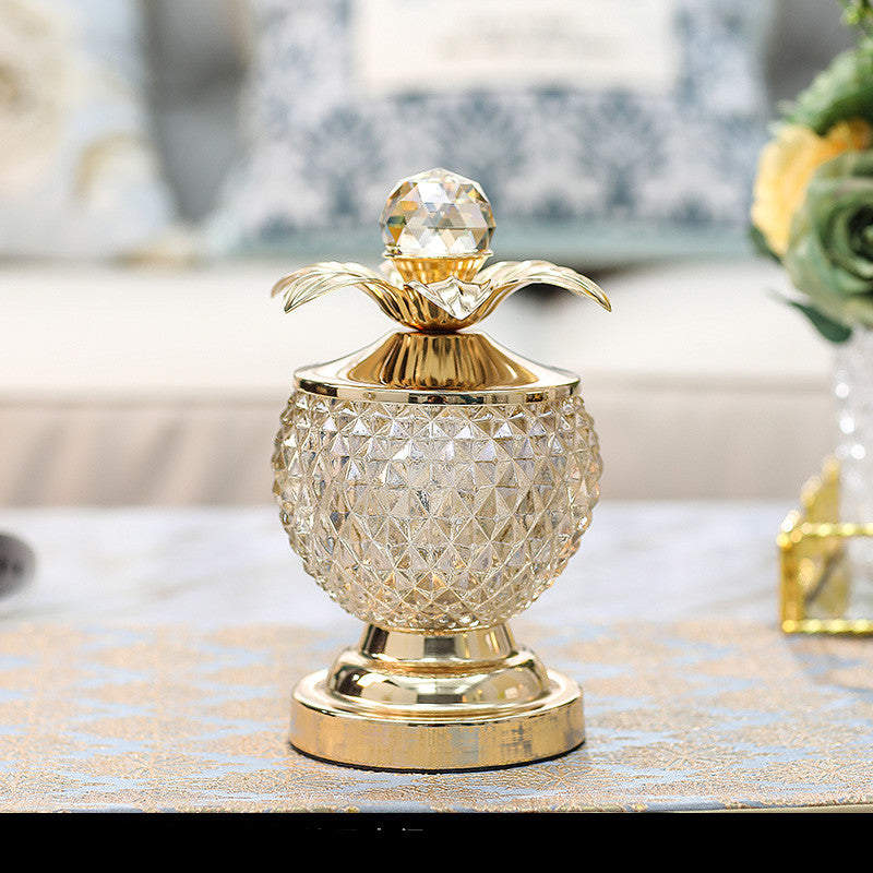 Gold Embellished Glass Jars