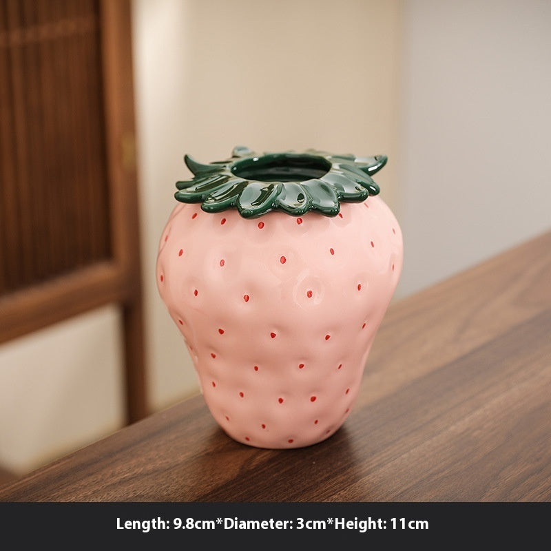 Vase Strawberry Ceramic