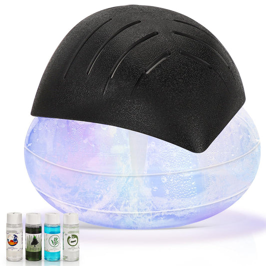 Air Purifier Black  With Aromatherapy Oil 4 Pieces