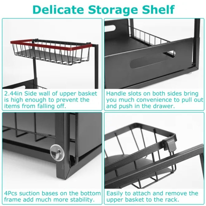 2 Tier Under Sink Pullout Organizer