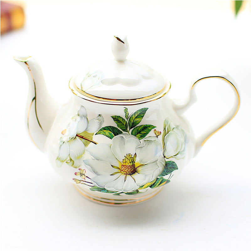 English Camelia Porcelain Coffee-Tea Pot