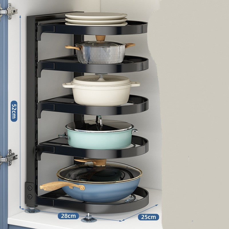 Multi-Level Kitchen Shelving Unit for Heavy or Large Pots