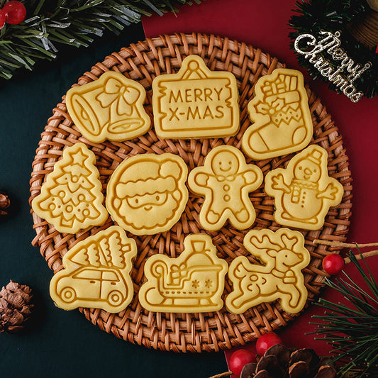 Embossed Christmas Cookie Molds
