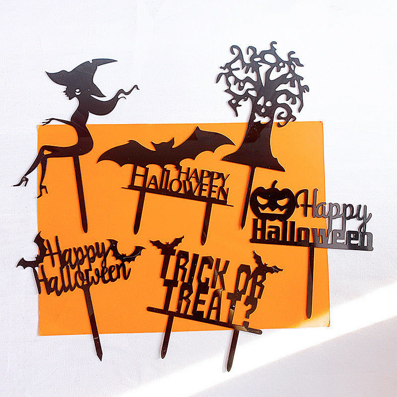 Black Halloween Cake Decorations