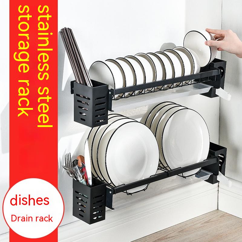 Stainless Steel Wall Dish Rack