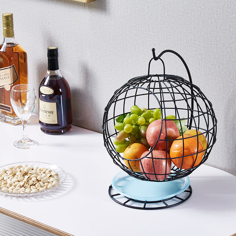 Wire Globe Hanging Fruit Basket