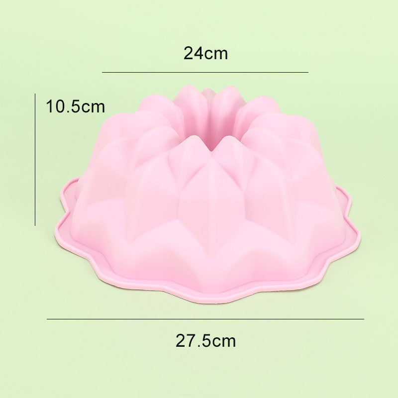 Double Layer Flower Silicone Bundt Cake Mold