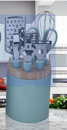 Stainless Steel Silicone Handle Tools-Molded Container