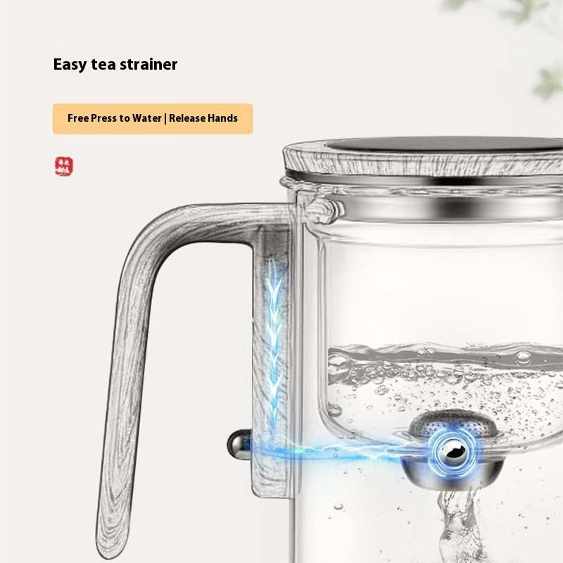 Elegant Glass & Wood Tea Brewer
