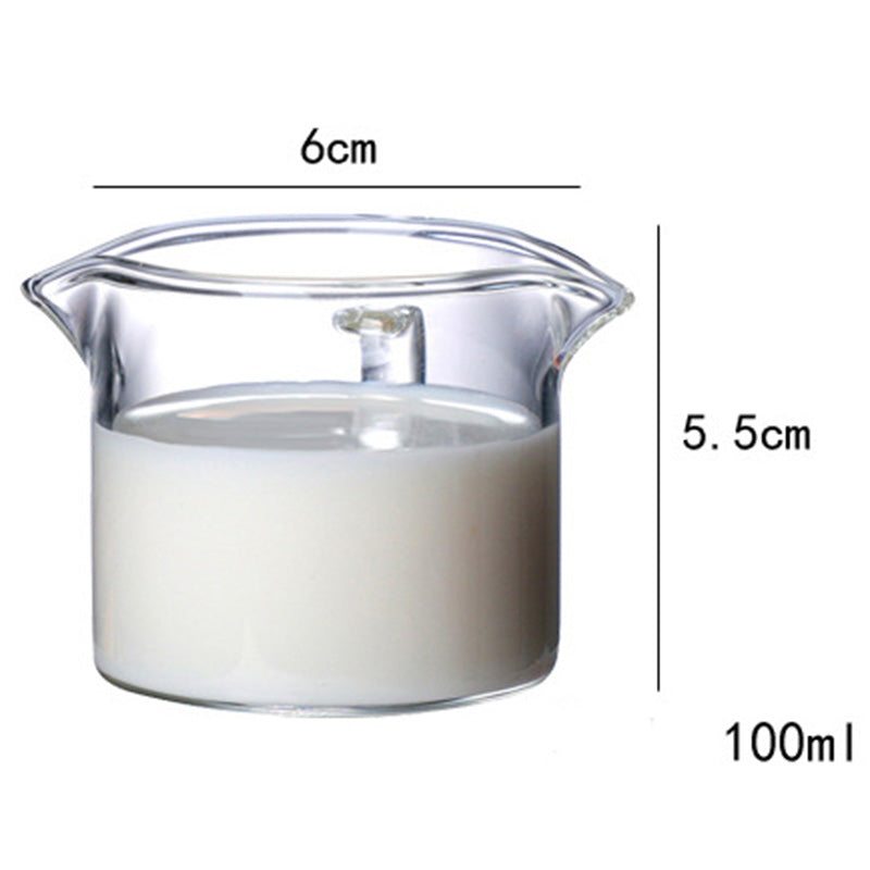 Clear Glass Milk Cup