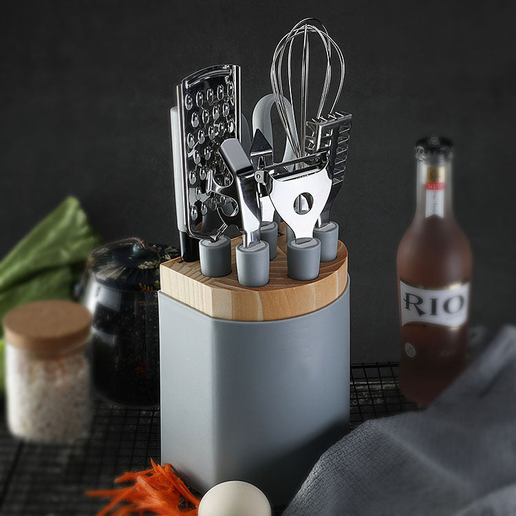 Stainless Steel Silicone Handle Tools-Molded Container