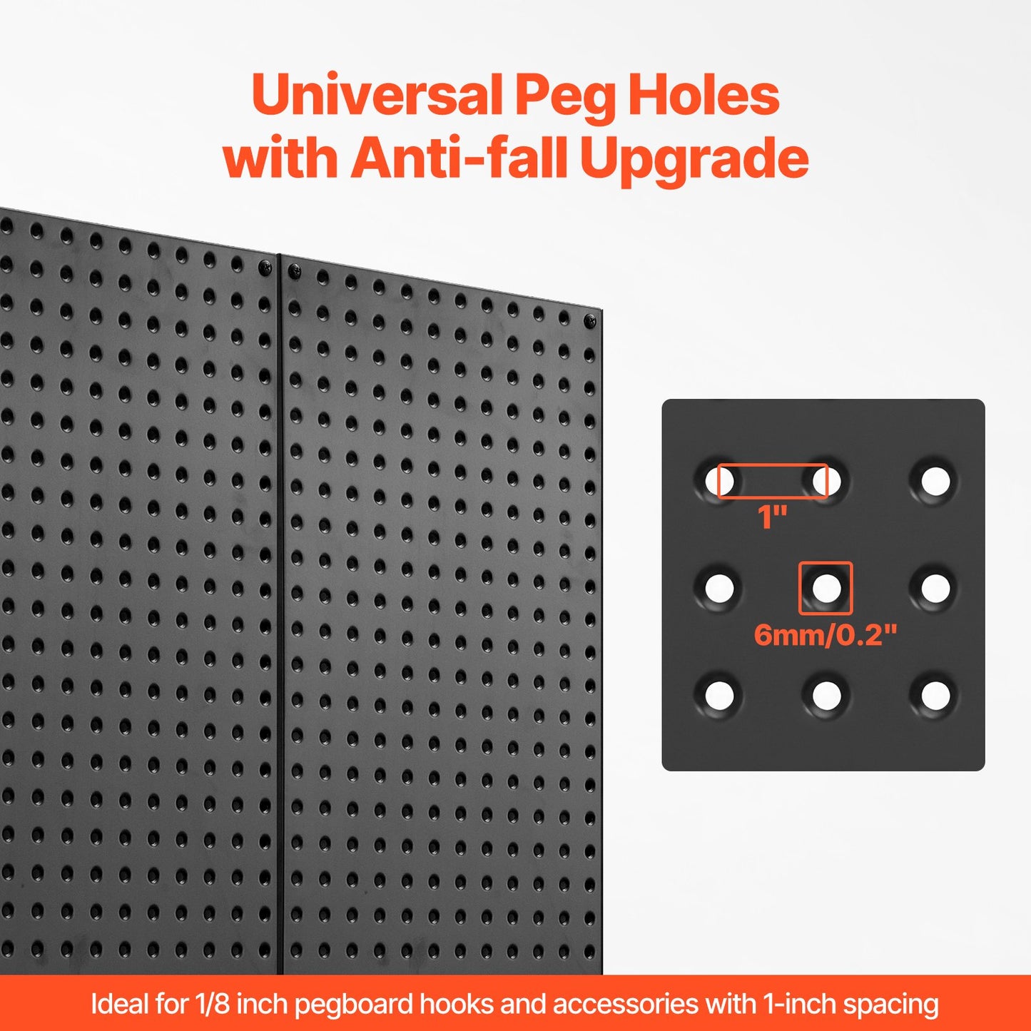 Metal Wall Mount Pegboard Panels