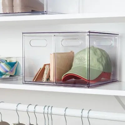 All Purpose 2 Drawer Storage Unit Clear