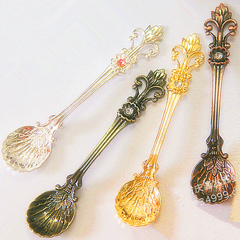 Vintage Look Sugar Spoon-Shell Spoon