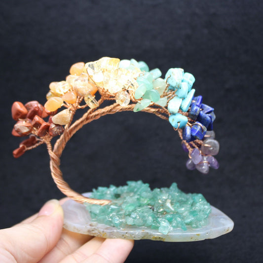 Miniature Crystal & Wire Ornamental Tree