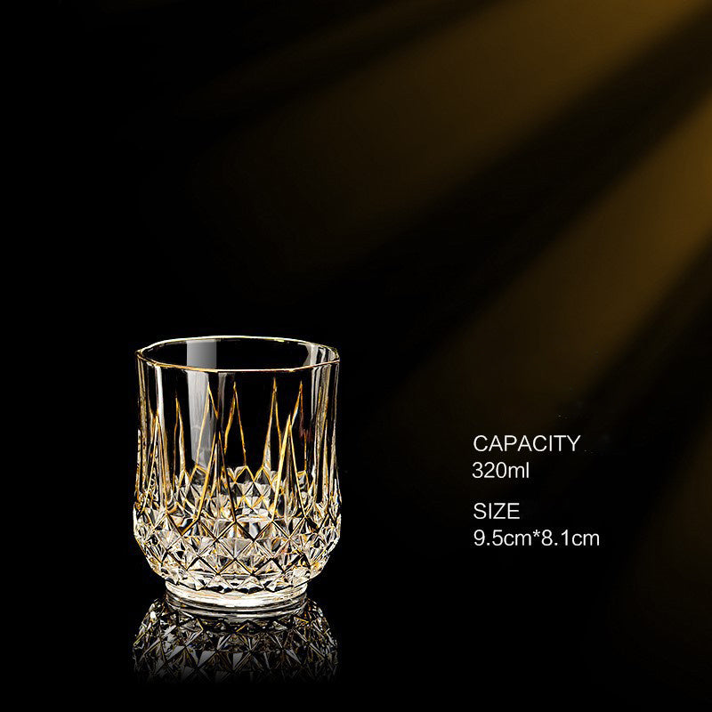 French Golden European Crystal Glassware