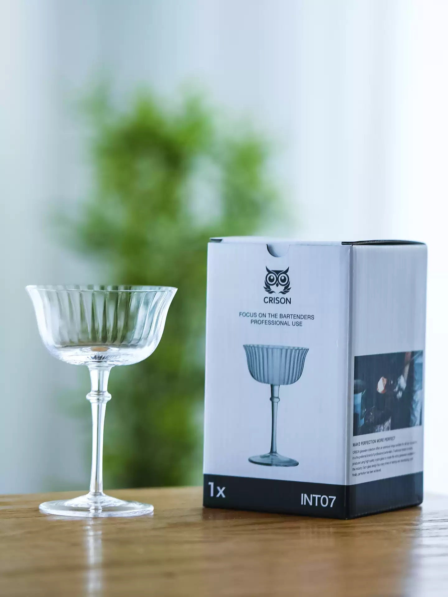 Fluted Coupe Cocktail Glass