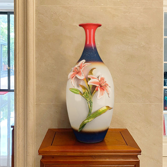 Enamel-colored Ceramic Glass Vase Ornamentdecoration