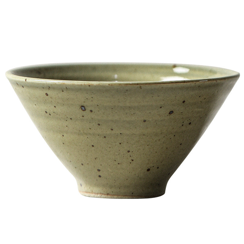 Conical Japanese Stoneware Bowls