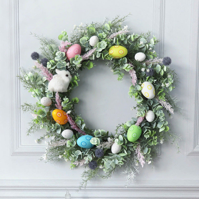 Spring Greenery & Fun Easter Wreath