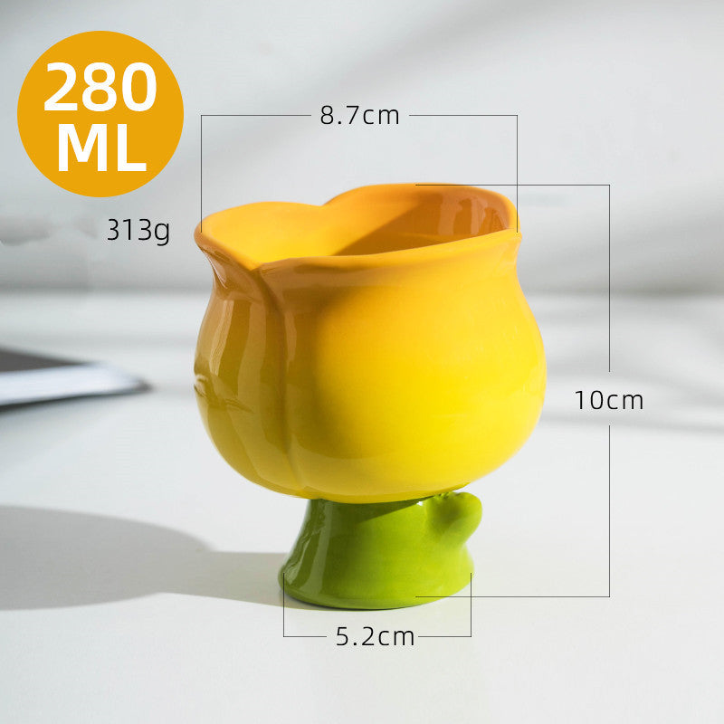 Tulip Shaped Dessert Mug