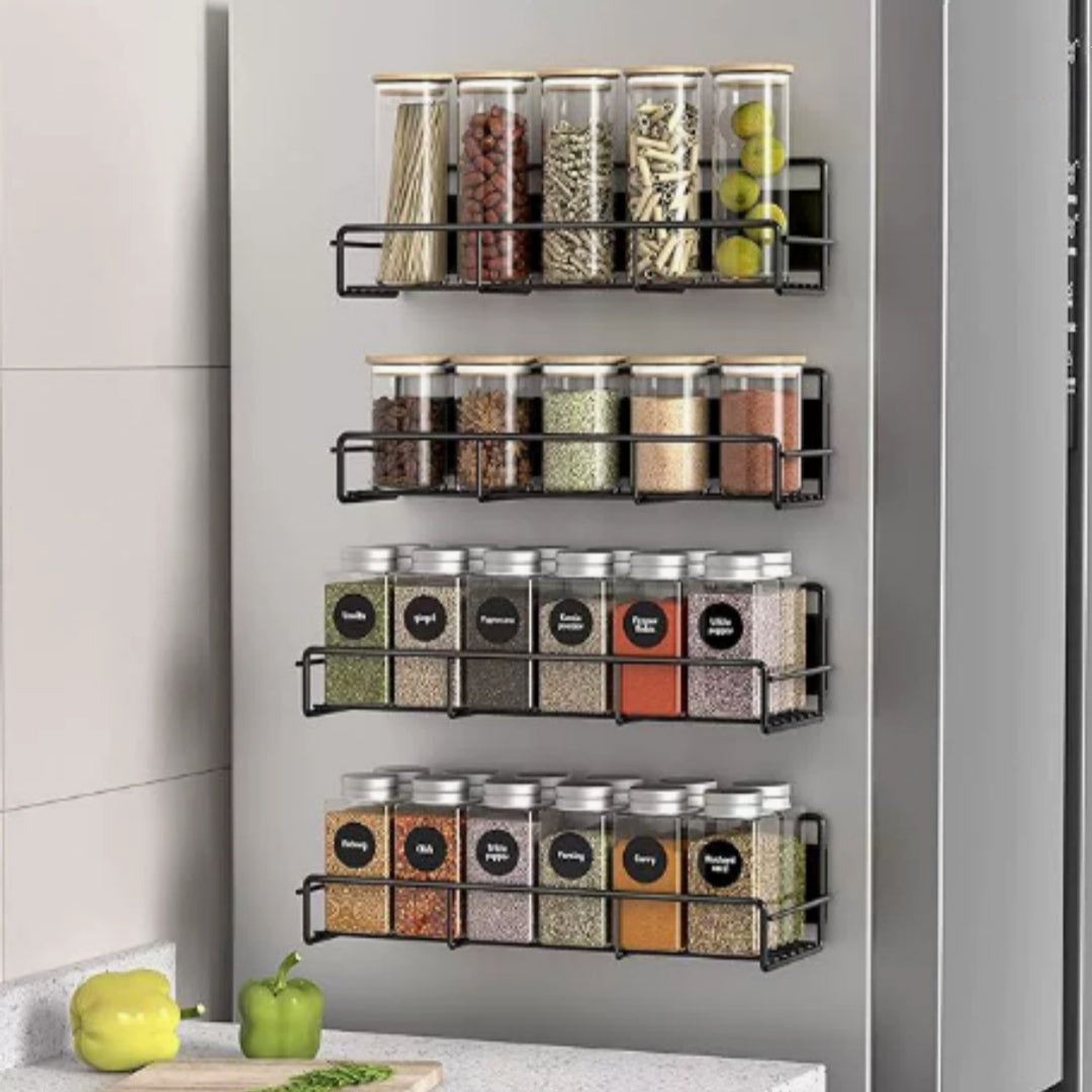 Side-mounted Rack For Washing Machines Multi-functional Refrigerator Organizer