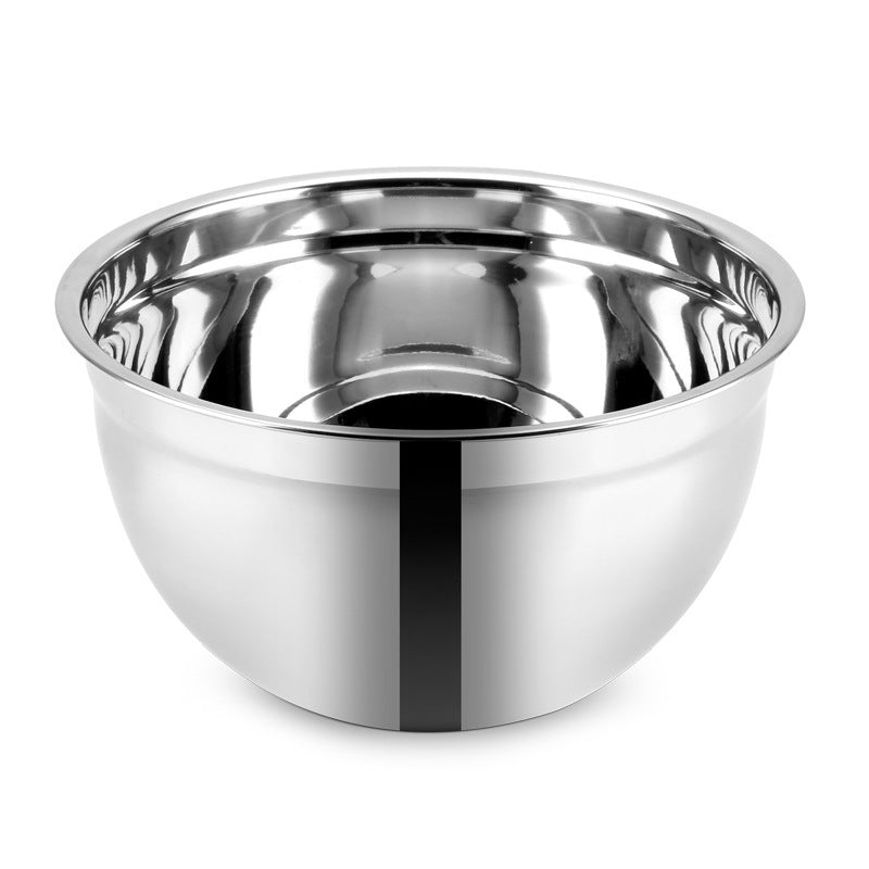 Stainless Steel Mixing Bowl-Color Silicone Base & Lid