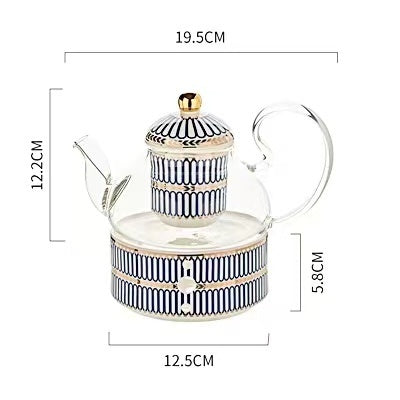 Ceramic & Glass Candle Teapot in 2 Designs