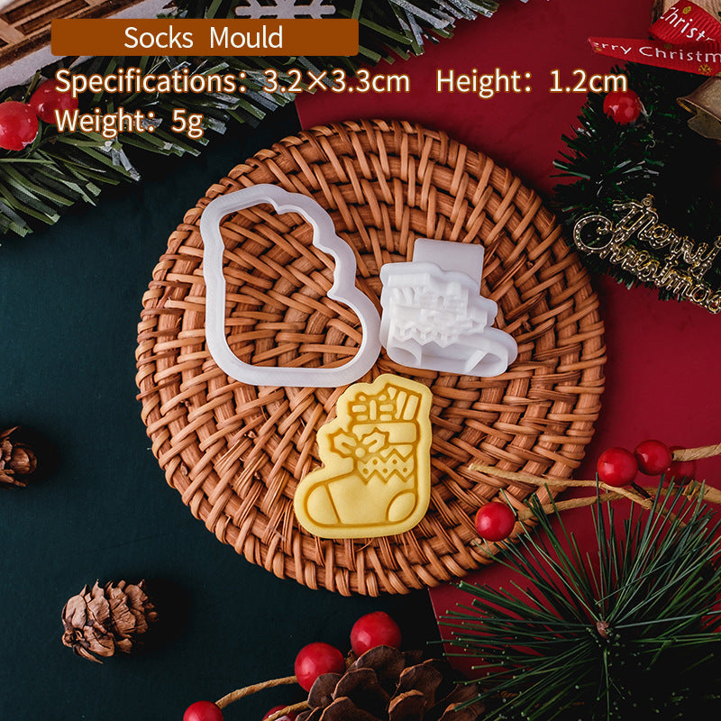 Embossed Christmas Cookie Molds