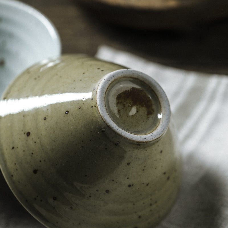 Conical Japanese Stoneware Bowls