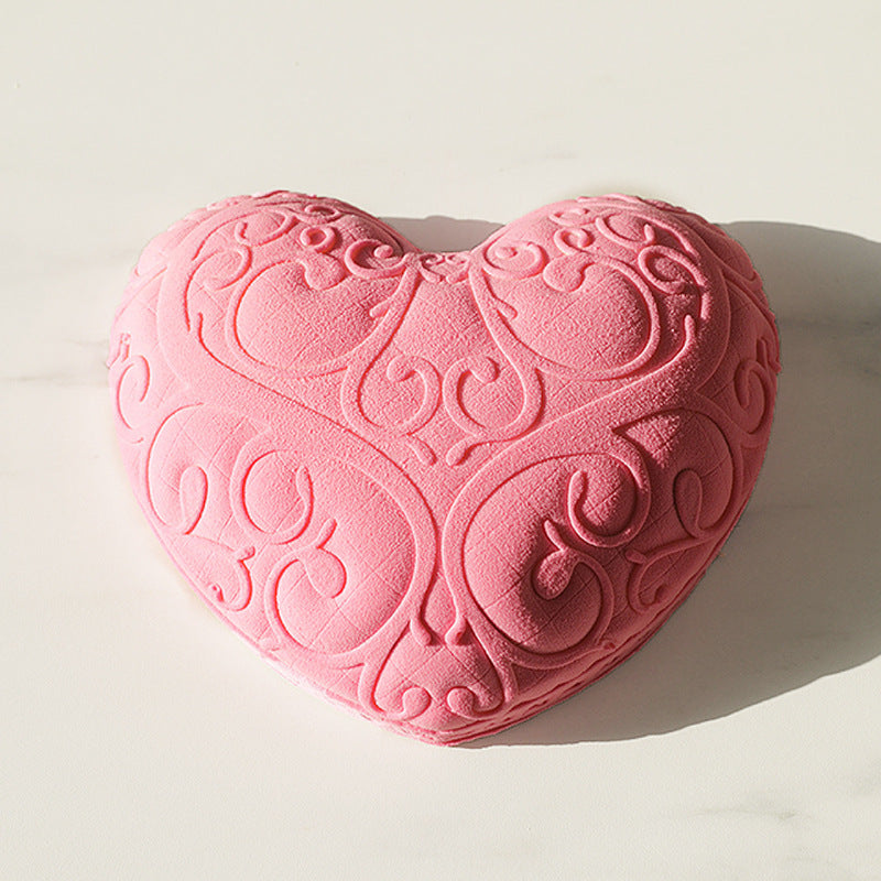 Embossed Heart Cake Mold