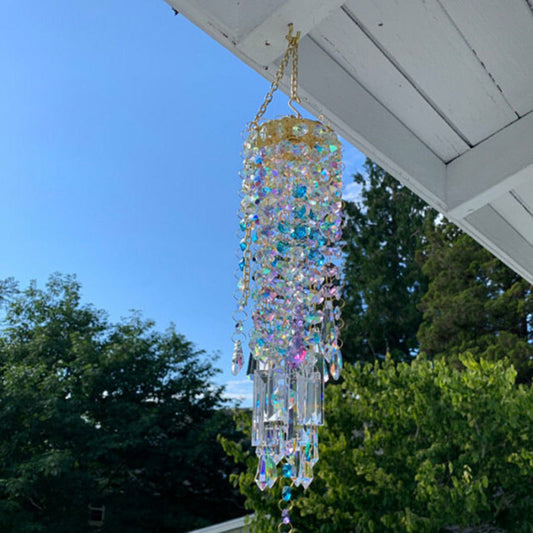 Wind Chimes Crystal Wind Chimes Colorful Hanging Glass