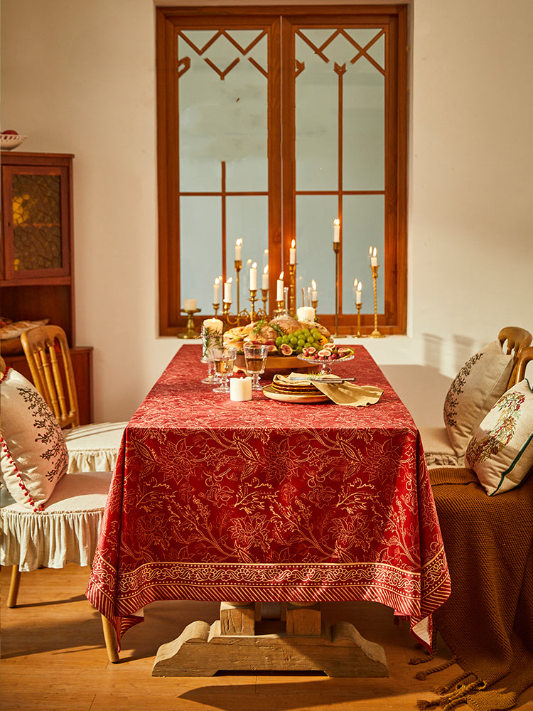 Table Linens: Waterproof Dutch Velvet Tablecloth