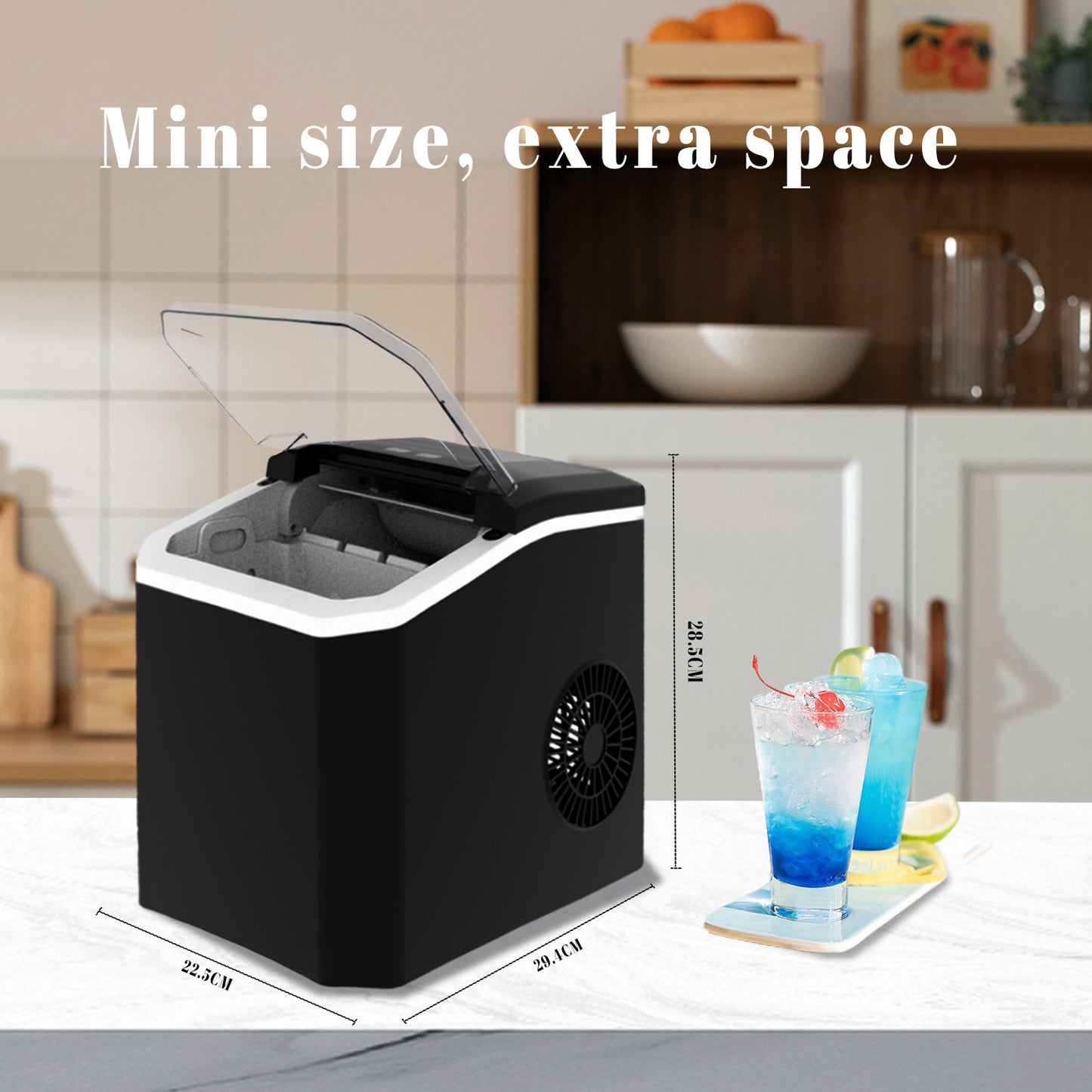 Stainless Steel Countertop Ice Maker